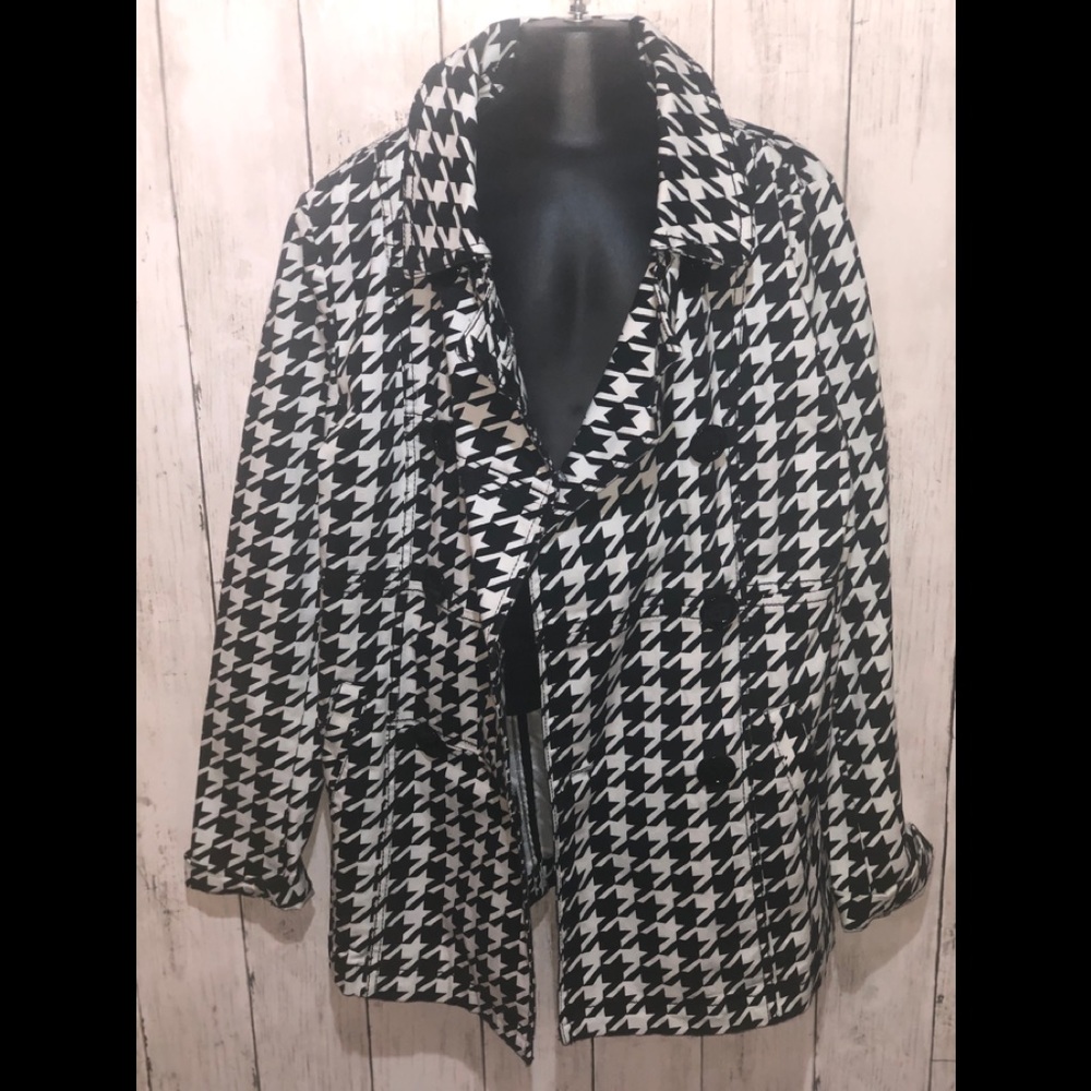 3/$25 H&M houndstooth Double Breasted jacket 10-11 - Picture 5 of 7